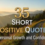 35 Short Positive Quotes for Personal Growth and Confidence