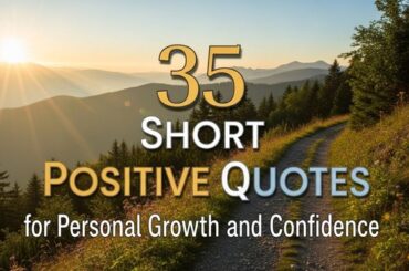 35 Short Positive Quotes for Personal Growth and Confidence