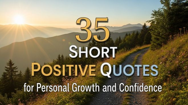 35 Short Positive Quotes for Personal Growth and Confidence