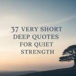 37 Very Short Deep Quotes for Quiet Strength