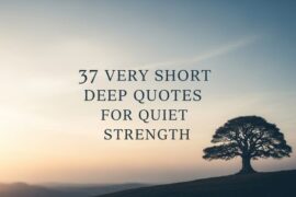 37 Very Short Deep Quotes for Quiet Strength