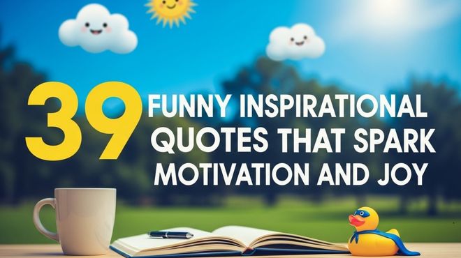 39 Funny Inspirational Quotes That Spark Motivation and Joy