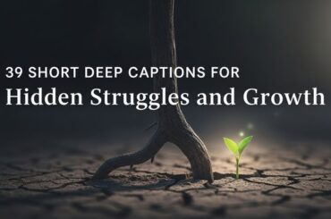 39 Short Deep Captions for Hidden Struggles and Growth