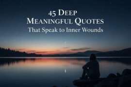 45 deep meaningful quotes That Speak to Inner Wounds