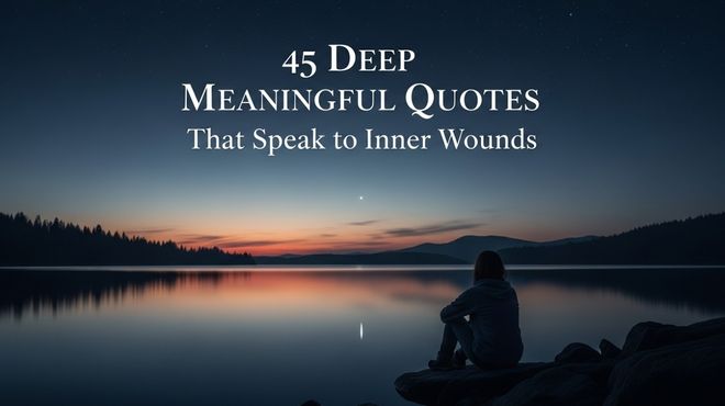 45 deep meaningful quotes That Speak to Inner Wounds