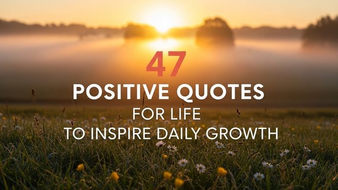 47 Positive Quotes for Life to Inspire Daily Growth