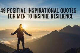 49 Positive Inspirational Quotes for Men to Inspire Resilience