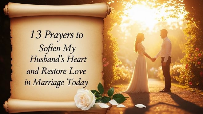 13 Prayer to Soften My Husbands Heart and Restore Love in Marriage Today