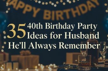 35 40th Birthday Party Ideas for Husband He’ll Always Remember