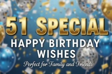 51 Special Happy Birthday Wishes Perfect for Family and Friends