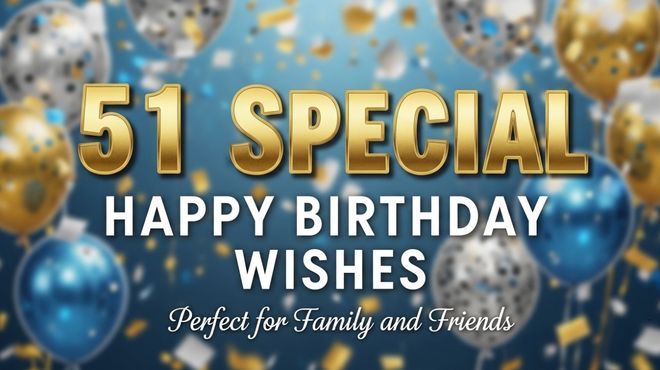 51 Special Happy Birthday Wishes Perfect for Family and Friends