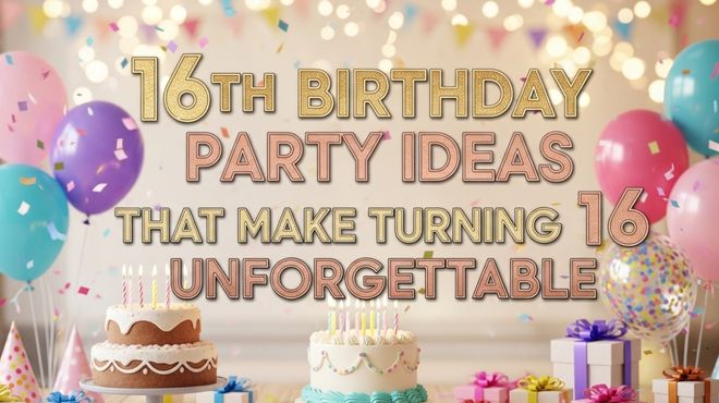 16th Birthday Party Ideas That Make Turning 16 Unforgettable