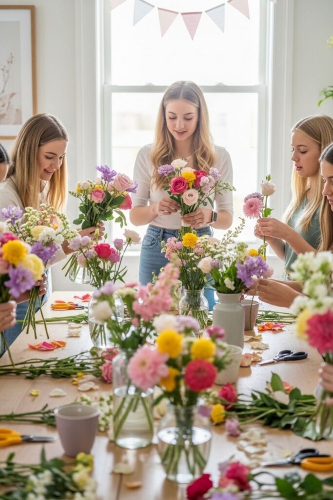 16th Birthday Party for Girls – Flower Arranging Class