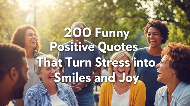 200 Funny Positive Quotes That Turn Stress into Smiles and Joy