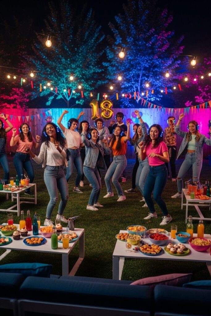 Backyard 18th Birthday Party Ideas - Backyard Silent Disco