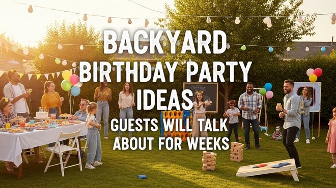 Backyard Birthday Party Ideas Guests Will Talk About for Weeks