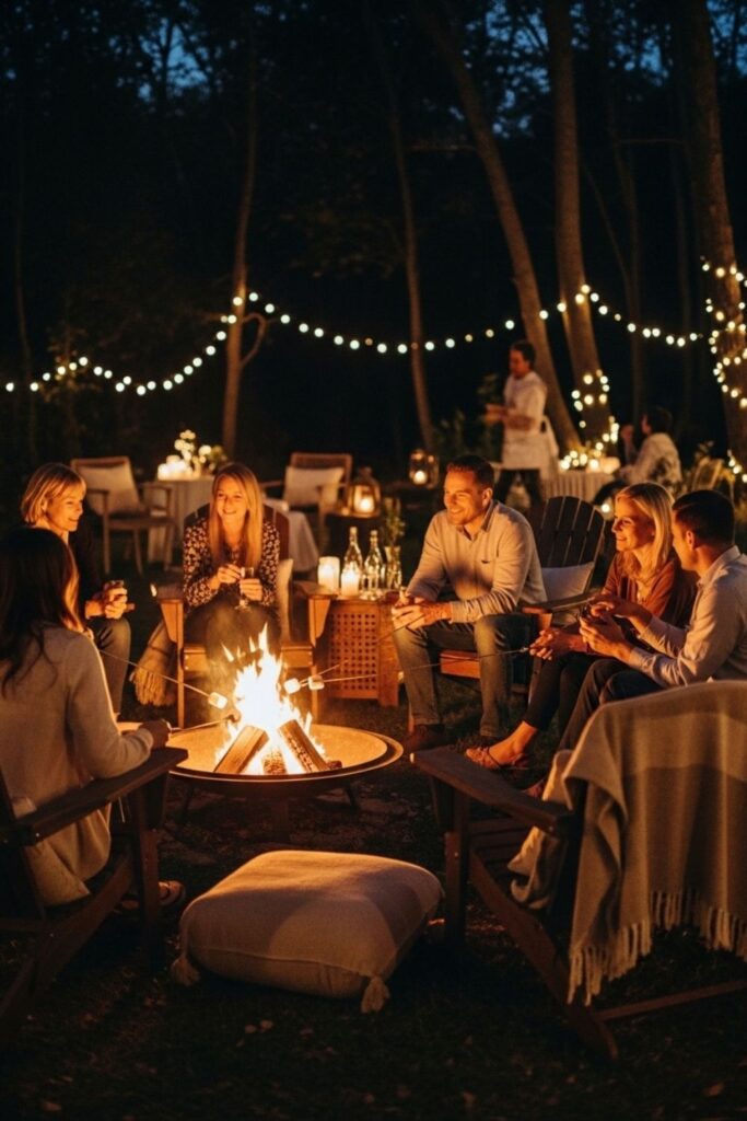 Birthday Party Ideas for Adults - Backyard Campfire