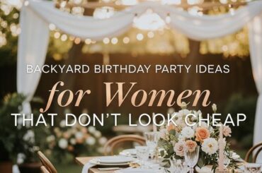 Backyard Birthday Party Ideas for Women That Don’t Look Cheap