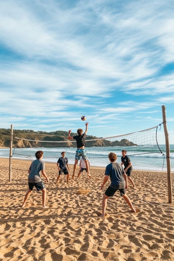 Beach Day with Volleyball