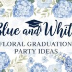 Blue and White Floral Graduation Party Ideas