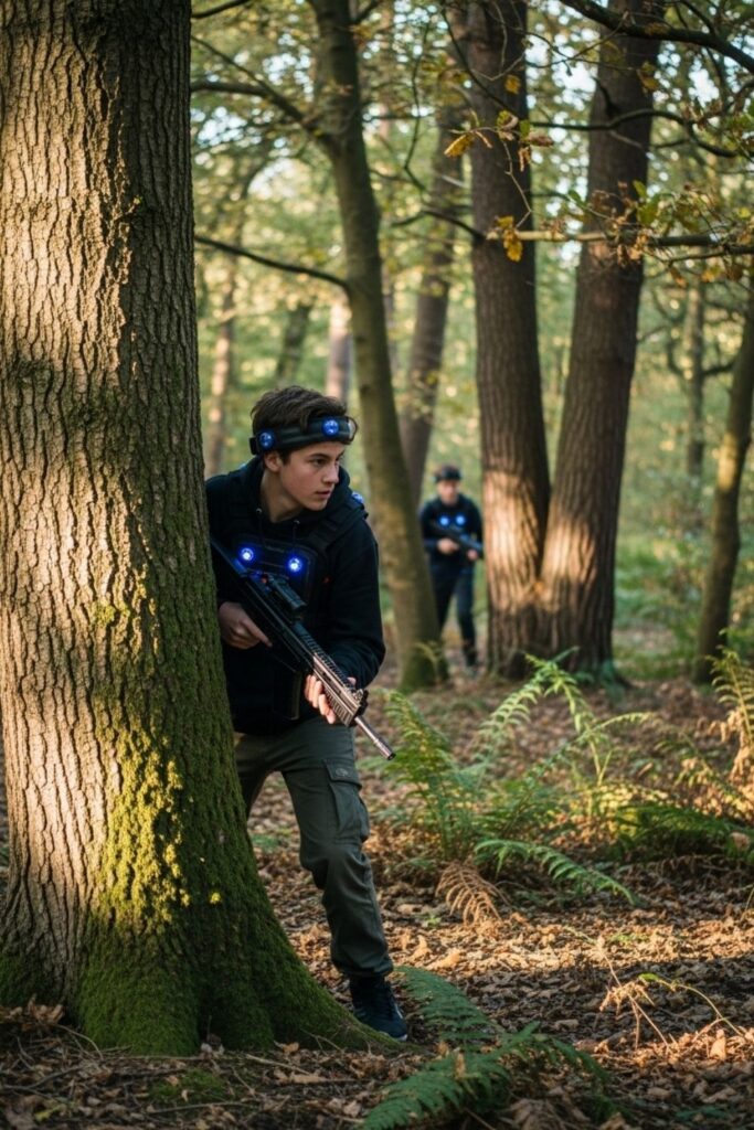 High-Tech Laser Tag Battle