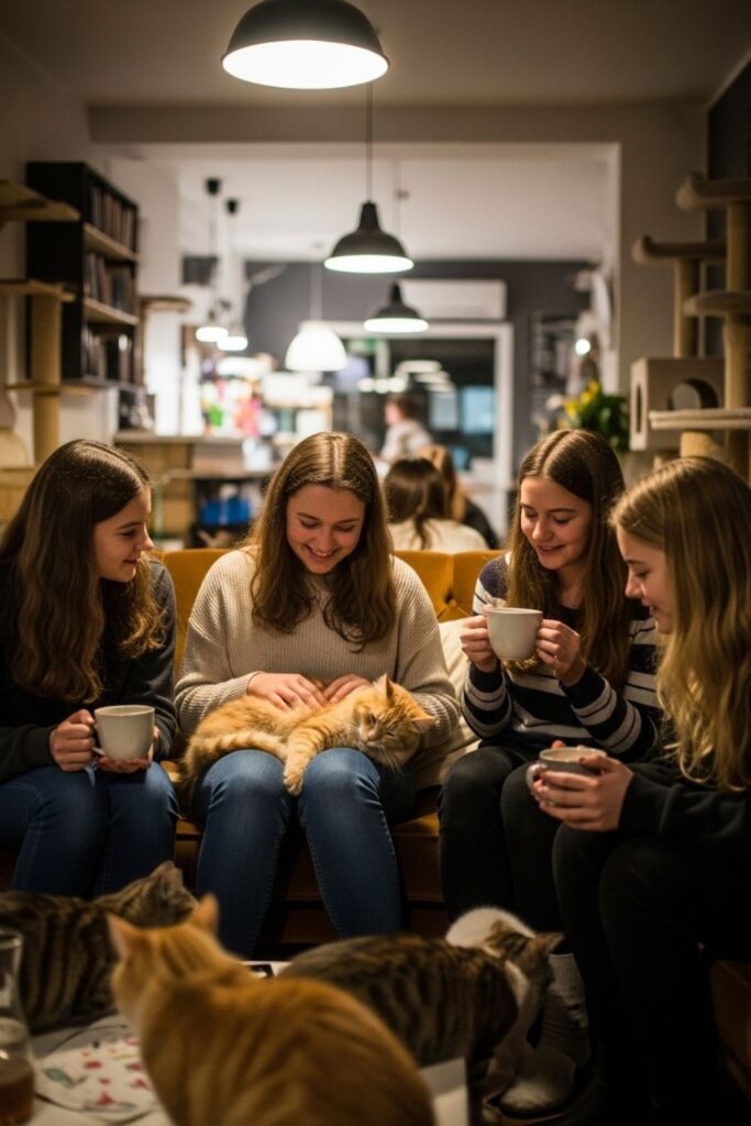 Visit to a Cat or Animal Cafe