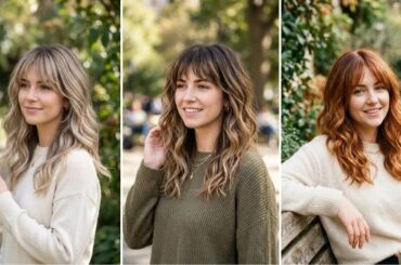13 Stunning Balayage Hair Styles With Bangs