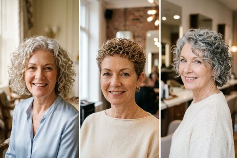 16 Short Curly Hairstyles for Women Over 50