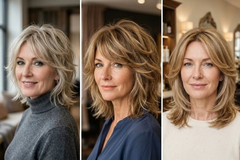 19 Medium Shag Hairstyles for Women Over 50