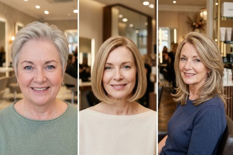 21 Hairstyles for Women Over 60 Without Bangs