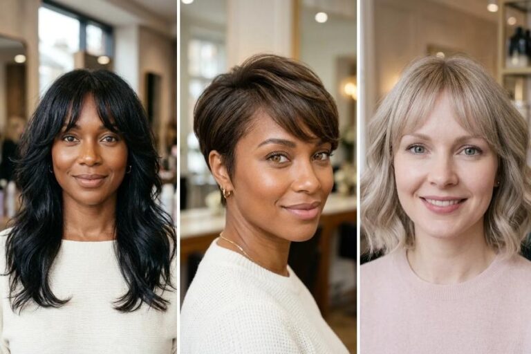 11 Bangs Hairstyles for Round Face