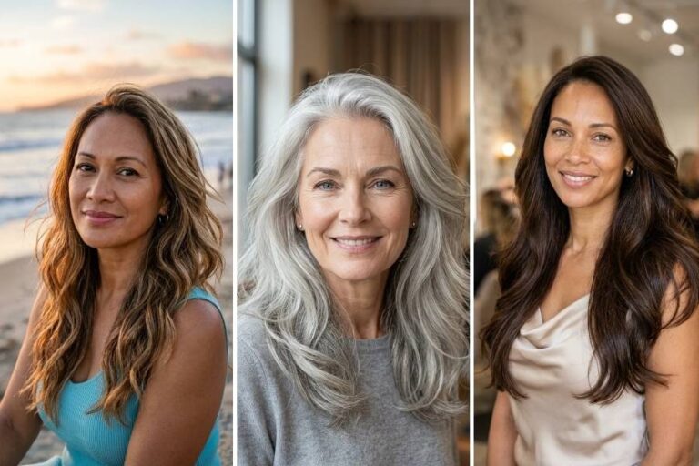 13 Long Hairstyles for Women Over 40 With Fine Hair