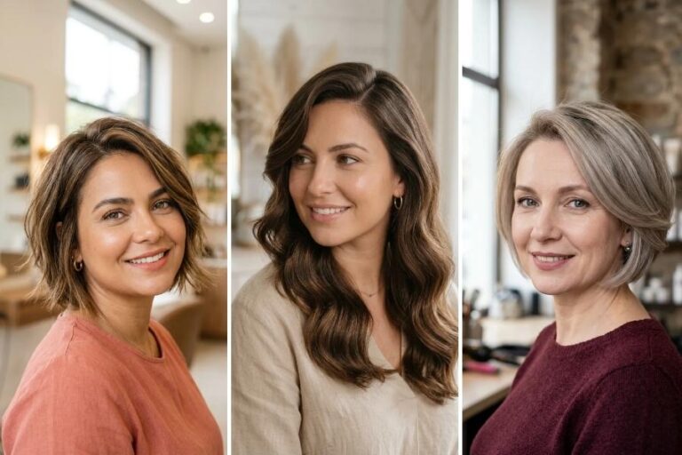 14 Hairstyles for Thin Fine Hair and Round Face