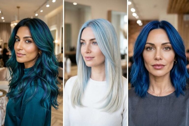 15 Blue Balayage Hair Ideas