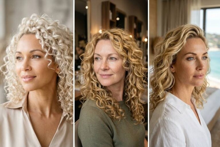 17 Blonde Curly Hairstyles for Women Over 40